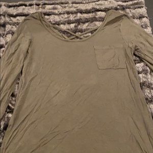 High low long sleeve top